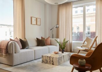 Styling a Modern Floral Rug in a Small Living Room