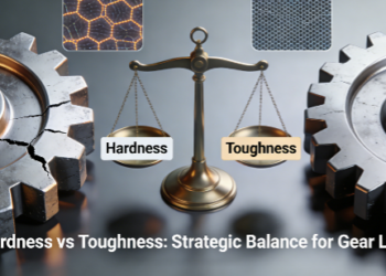 Balancing gear material hardness and toughness for optimal performance and longevity in engineering applications