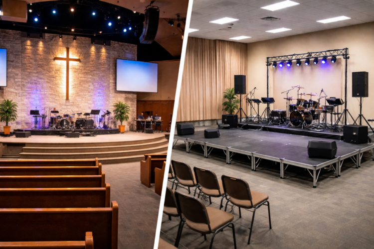 Portable Stage vs Fixed Stage: What Works Best for Modern Church Worship Spaces