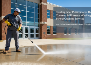 Creating Safer Public Spaces Through Commercial Pressure Washing and School Cleaning Services